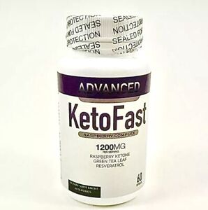 Keto Fast Pills Supplement, Raspberry, Ketone Green Tea Leaf, 1200MG, 60ct