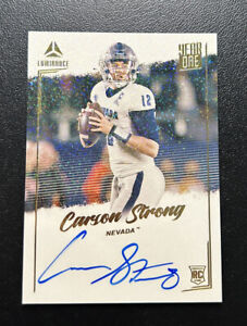 2022 Panini Luminance Carson Strong Year One Auto Rookie YSR-CST (A)