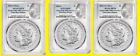2021 Morgan CC O S Silver Dollar 3 COINS SET PCGS MS 70 FIRST DAY ISSUE