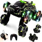 RC Car Rechargeable USB 6 Wheels Drive Smoke Light Dual Grip Remote Control Hand