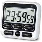 LCD Display Digital Kitchen Timer with Mute/Loud Alarm Switch ON/Off Switch 24 H