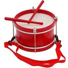9” in Tunable Marching Drum Wooden Frame Adjustable Strap for for Kids Red