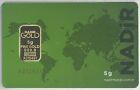 5 gram Nadir Gold Bar 999.9 Fine in Sealed Green Assay Card