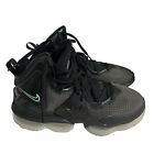 Nike LeBron 19 Mens Size 7.5 Black Anthracite Green Glow CZ0203 003