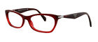 PRADA VPR15P MAX-1O1 53mm Burgundy Gradient Red Eyeglasses Frames Only Italy