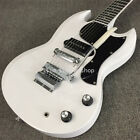 Custom 60s SG Junior Electric Guitar P90 Pickup Polaris White Solid Body Tremolo