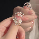 Flower Open Rings Finger Adjustable Rings Women Wedding Jewelry Gifts Minimalist