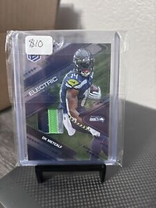 2022 Elements Football DK Metcalf Electric 3 Color Patch 08/27