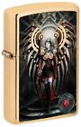Zippo Anne Stokes Steam Punk Angel Lighter, Brushed Brass NEW IN BOX