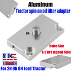 New ListingFor 2N 9N 8N Ford Tractor spin on oil filter adapter 1/8NPT tapped holes Bolt On