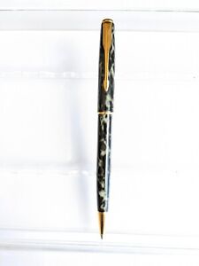 New ListingVtg Black Marble Gp Parker Sonnet Ballpoint Pen - Needs Refill