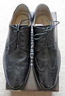 Men's Florsheim Finley Wingtip Oxford Black Smooth Leather Dress Shoes Size 13D