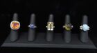 (Lot of 5) Sterling Silver Multi Gemstone Statement Rings (d)