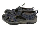 PRIVO Clarks Blue Sport Sandals Leather Size 8.5 Hiking Waterproof Paracord