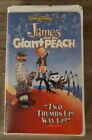 James and the Giant Peach VHS 1996 Walt Disney Clamshell Case