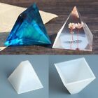 DIY Pyramid Silicone Mold Resin Jewelry Making Mould Epoxy Pendant Craft Tool US