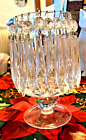 VINTAGE Lot of 4 Clear Crystal Glass Icicle Chandelier Replacement Drop Prisms