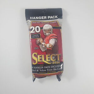 2021 Panini Select Football Hanger Pack NFL Red & Yellow Prizm Sealed - 20 Cards