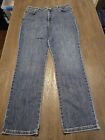 *Lee Women's Relaxed Fit Straight Leg High Rise Blue Jeans Size 12 Short