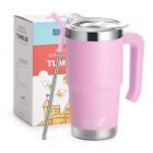 New ListingMollcity Insulated Tumbler with Handle 16 oz Stainless Steel Double Wall Vacu...