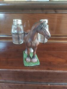 rustic clydesdale workhorse salt and pepper shaker