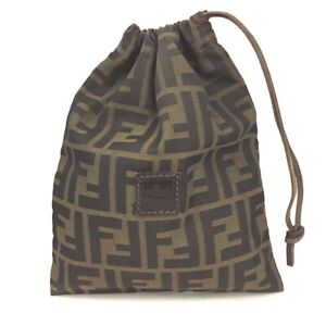 FENDI Zucca Canvas Cosmetic Pouch Bag/9Y1346