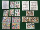 VTG Kellogg's LOT ***CHARACTER RUB ON TRANSFERS*** cereal box premium prize toy