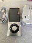 Apple iPod nano 5th Generation Silver (8 GB) New Battery Installed Big Bundle