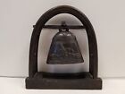 New ListingHD Designs Hand Crafted Standing Cast Iron Bell Décor Made in Thailand