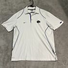 Nike Florida Gators Polo Shirt Men's Large White Dri-Fit Football Shirt