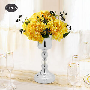 New Listing10Pcs Tall Wedding Centerpieces Flower Vases Table Metal Centerpiece Vases New