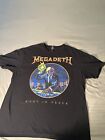 Megadeth Rust In Peace Black Unisex T-Shirt Short Sleeve Size XL 100% Cotton