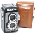 SEM Semflex camera TLR grey w. Som Berthiot Flor 3.5/75mm Medium Format 120 fil