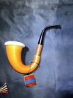 New ListingPioneer Calabash Sherlock Holmes Style Rough Gourd Meerschaum Bowl Pipe With Tag