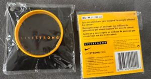 LIVESTRONG Silicone Yellow Bracelet XS -M (7”/180mm)