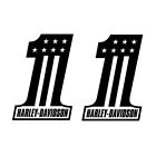Harley Davidson Vinyl Decal - #1 Number 1 Logo Premium Vinyl Decal Sticker