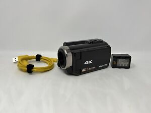 DVC HDV-534K 4k 48MP Digital Camcorder - W/ Battery & Charger - Tested & Working