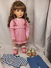 My Twinn 1997 23 inch posable Doll long curly hair violet eyes fully dressed lot