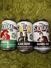 Funko Soda Lot 3 Sealed Cans - Ariel Black Adam Shang-Chi Disney Marvel DC