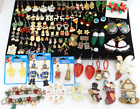 Huge Quality  Lot Christmas Jewelry Dangle Earrings Santa Snowman Tree Deer Bell