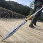 Long Hand Strong Hunting Spear Dagger Sword Sharp Spearhead High Manganese Steel