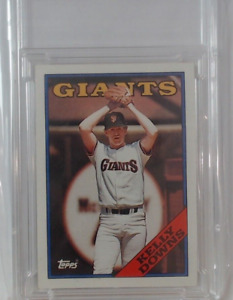 Topps 1988 629 Kelly Downs Baseball Card Slab NM-MT