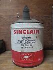 Vintage Antique Sinclair  Opaline Dinosaur Motor Oil 5 Gallon Can