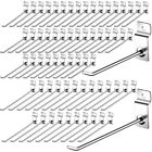 100 Pack Slatwall Hooks 6 and 8 Inch Slatwall Accessories Slatwall Panel Hook...