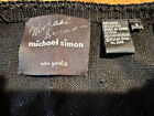 Michael Simon Autographed Be Mine Beaded Heart Cardigan Size S