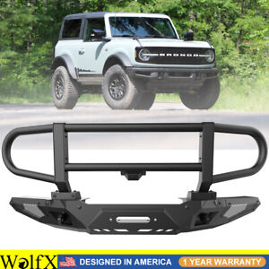 Bronco Front Bumper For 2021-2024 Ford Bronco w/Front View Camera Brackets Mount (For: 2021 Ford Bronco Big Bend)