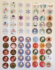 50 CHRISTMAS STICKERS/CHRISTMAS ENVELOPE SEALS LABELS/REWARD STICKERS FOR KIDS