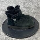 UGG Boots Women's Size 8 Mouton Ankle Winter Snow Black Suede