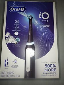Oral-B iO Series 4 Electric Toothbrush with (1) Brush Head, Rechargeable, Black