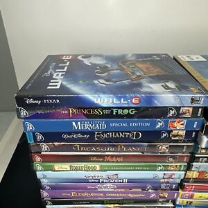 Lot of 34x Kids Children DVD Movies Many Disney, Pixar, Dreamworks, Etc TESTED!